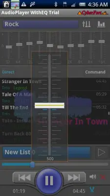 Audio Player WithEQ Trial android App screenshot 2