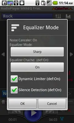 Audio Player WithEQ Trial android App screenshot 5